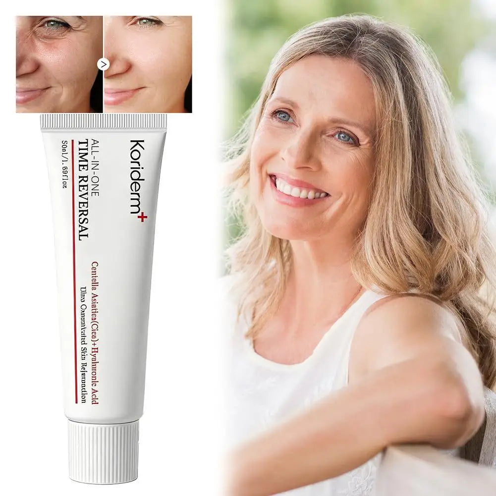 Koriderm+ Time Reversal All-in-One Cream 50ml Korean Original Face Centella Asiatica Hyaluronic Acid Whiten Anti-age Eye Cream