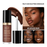 Long-lasting Coverage Concealer Matte Foundation Multi-Use Cream Oil Free Highlight and Retouch Face Makeup Products for Women