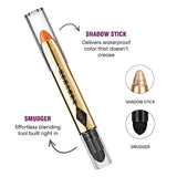6 Colors Double-Ended Eyeshadow Stick – Waterproof, Long-Lasting, Matte & Glitter, Contour, Highlight, Certified, Unisex
