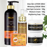 AILKE Collagen 5-in-1 Skin Care Set, Restore Skin Elasticity, Smooth Skin, Brighten, Even Skin Tone,For Face And Body Use Kit