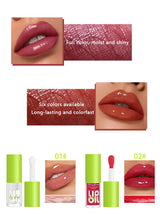 6-tone moisturizing lip gloss luminous oil lip gloss, moisturizing transparent liquid lip gloss, natural lip enhancer, make lips
