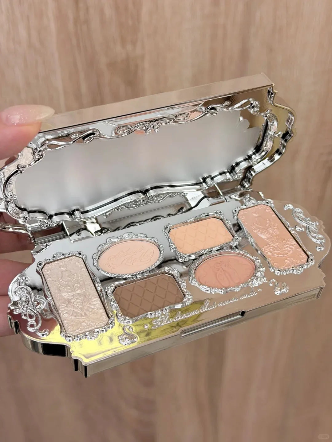 Flower Knows Swan Ballet 6 Color Eyeshadow Palette Matte Shimmer Pearl Glitter Waterproof Highly Pigmented Long Lasting Makeup