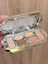 Flower Knows Swan Ballet 6 Color Eyeshadow Palette Matte Shimmer Pearl Glitter Waterproof Highly Pigmented Long Lasting Makeup