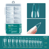 Nailpop Soft Gel Tips For Nails Acrylic Material Half Almond Artificial Nail Capsule Accessories Tool Art Salon 120pcs/box