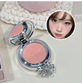 NICEKEY Pink Ballet Makeup Sets Include 4 Lip Mud,1 Blush,1 Pressed Powder,1 Eyes Palette,1 Contour Palette With Necklace Gift
