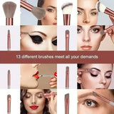 Professional Makeup Brush Set - Soft Fluffy Kabuki & Blending Brushes for Foundation, Powder, Eyeshadow | Beauty Tools Kit