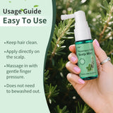 Hair Growth Spray,Scalp Scrub,Rosemary Scalp Exfoliator Scrub Shampoo,Hair Booster Serum,Strengthens Hair Roots,Helps Strengthen
