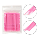100PCS/Bag Bamboo Eyelash Extension Cleaning Swabs Lash Lift Glue Remover Applicators Microblade Makeup Micro Brushes Tools