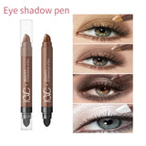 Double-ended Eyeshadow Pen Eyeliner Multiuse Shimmer Shadow Pearlescent Glitter Brightening Longlasting Waterproof Sweat-proof