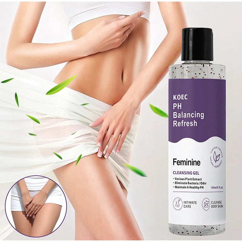 Body Wash,Intimate Hygiene Women Refresh PH Balancing Shower Gel,Feminine Care Gentle Cleansing,Odor Control,Skin Nourishment