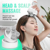 Electric Head Scalp Massager With 4 Heads Portable Handheld Massage Device For Full Body Women Men Massager Stress Relaxing