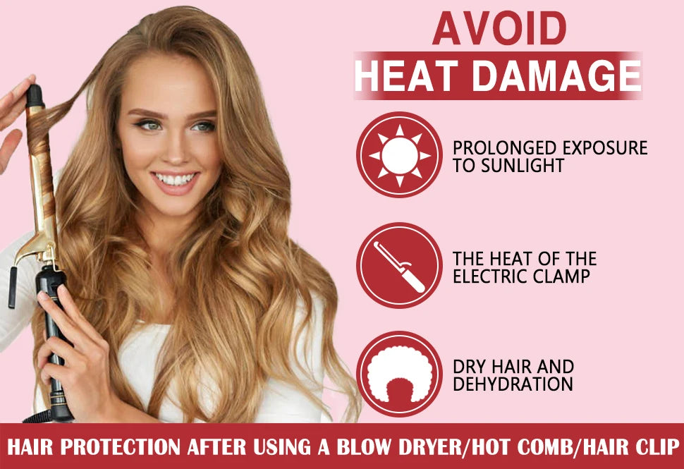 LOCKMIO Thermal Protect Spray Moisturizing & Nourishing Protect Hair Repair Heat Damage Conditioner Anti-frizz Hair Care Product