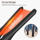 Small Flat Iron for Short Hair, Temperature Adjustable Pencil Flat Iron Fast Heat Up, 3/10 Inch Beard Straightening Iron