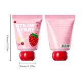 Strawberry VC Hand Cream - 30g Brightening Moisturizer for Winter, Repairs Dry Cracked Skin, Lightweight Fast Absorbing Formula