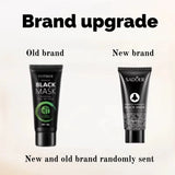 Bamboo Charcoal Blackhead Mask - Peel-Off Mask Containing Ascorbic Acid and Hyaluronic Acid, with Moisturizing and Oil-Controlling Properties, Can Cleanse the Skin.