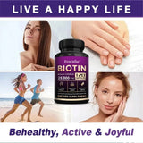 Powerful Marine Collagen - with Hyaluronic Acid, Biotin & MSM - Skin, Nails & Joint Health, Anti-Aging, Boost Energy