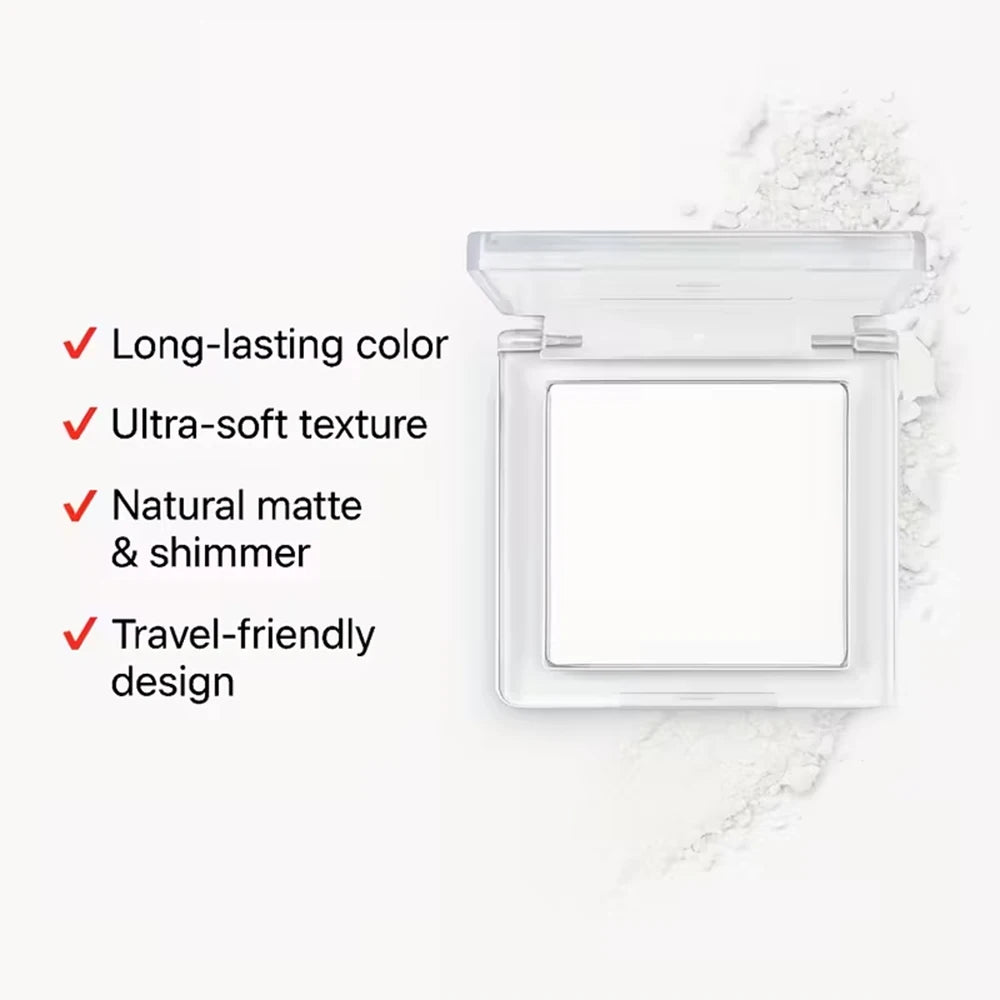 Long Lasting Matte highlights with eyeshadow tray - Shiny glitter for natural contours of all skin tones, orange and white