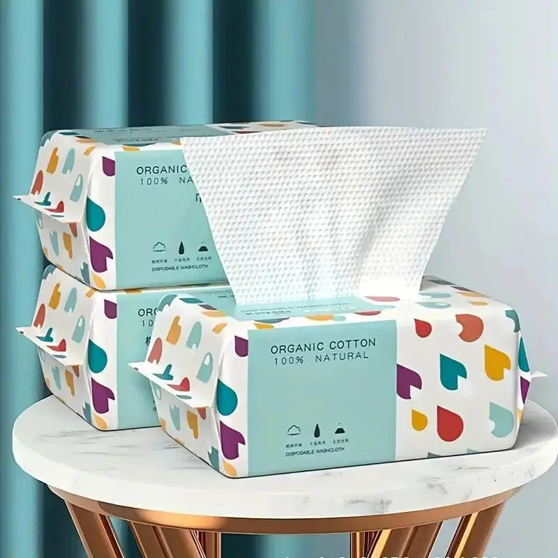100/300PCS Disposable Thick 100% Cotton Face Towel Make Up Soft Removing Wipes Dry Cleanser Towelettes For Skin Care