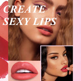 6 Colors Gold Bar Tube Lipstick Matte Texture Pearlescent Glitter Velvet Lipstick Valentine's Day Gift 6PCS