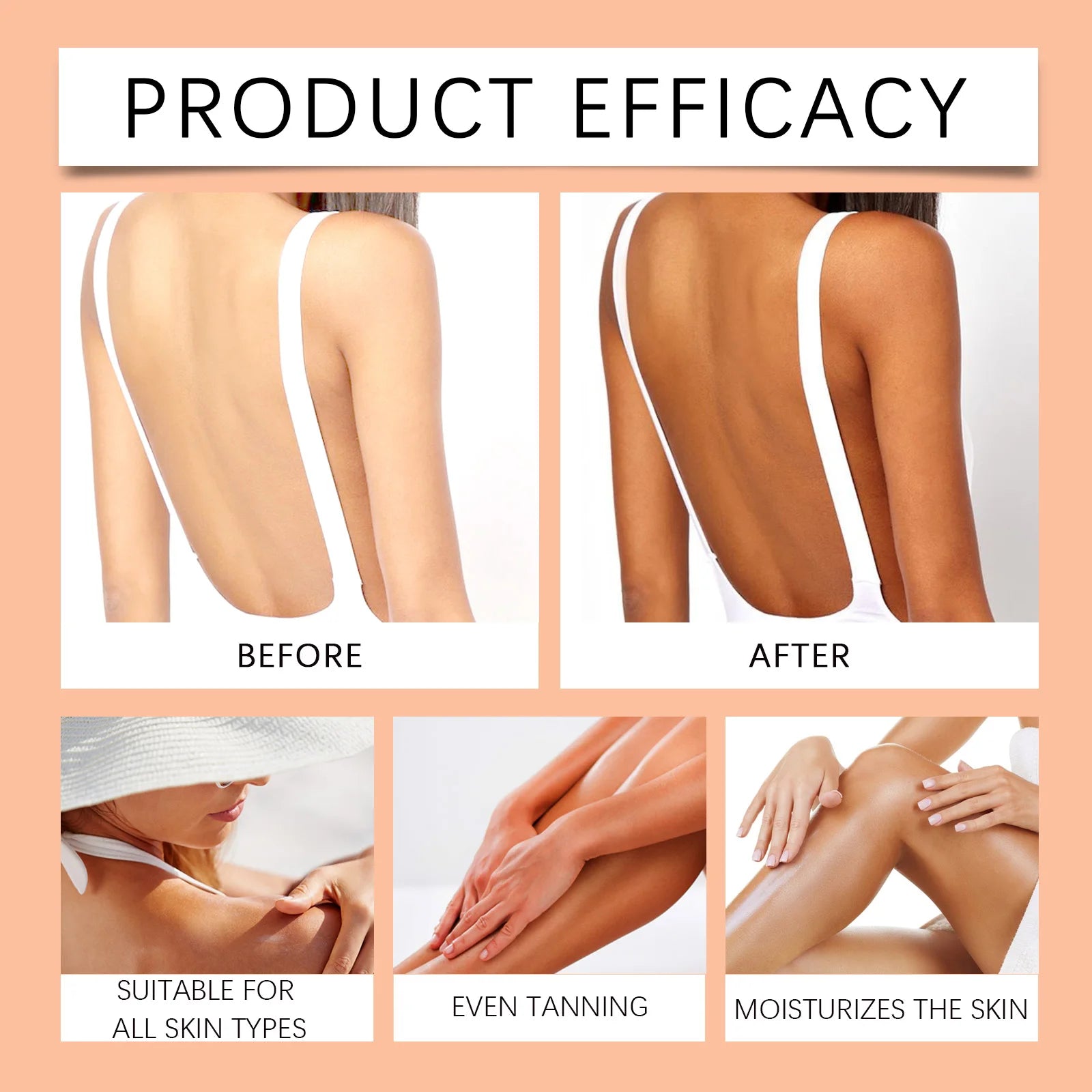Intensive Tanning Gel Soothe Drying Redness Even Skin Tone Uv Protection Sun Tanning Oil Body Bronzer Accelerate Dark Skin Cream