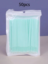 50/100pcs Nano Cleaning Swabs, Ultra Fine Makeup Remover Sticks For Eye Makeup, Contouring, Eyeliner, Lips And Skin Cleansing