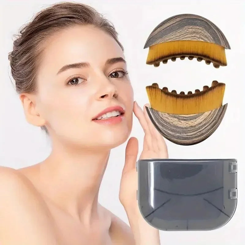 1-2PCS Portable Face Sculpting Massage Brush Ergonomic Contour Design Lymphatic Drainage Chin Lifting Home Spa Massage Tool