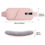 Women Menstrual Heating Pads Effective Hot Compress Period Relief Belt Rechargeable Heated Waist Massager Gifts for Female