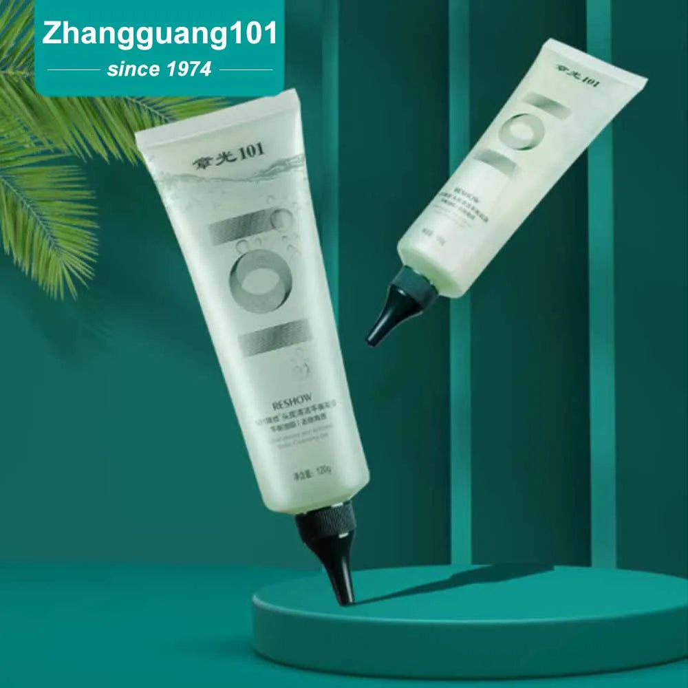 Zhangguang 101 Scalp Cleansing Gel Shampoo, Deep Hair Follicle Cleansing Liquid, Exfoliating, Oil Control, and Itching Relief Mi