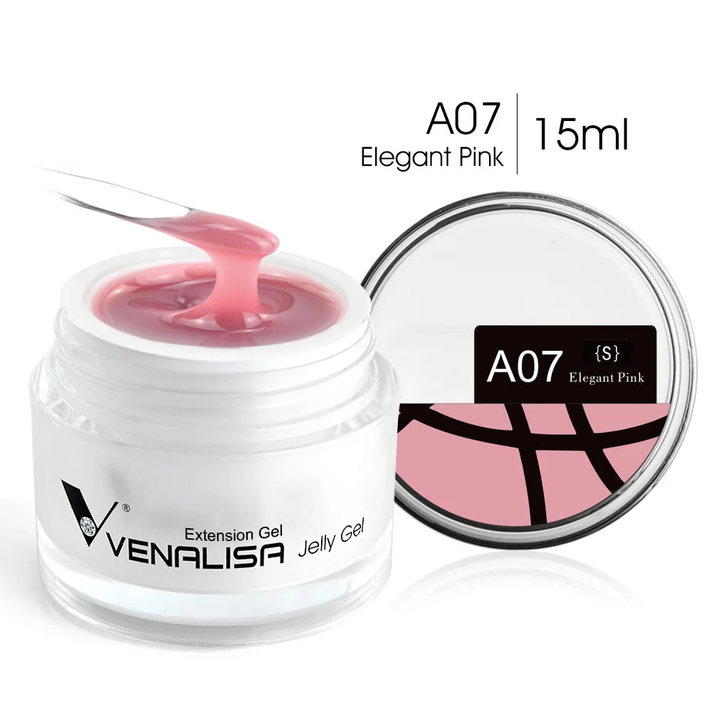 VENALISA Clear Color Extension Gel Pearl Glittle Gel Canni Supply Camouflage Fasting Jelly Nail Gel Self Leveling Acrylic Gel