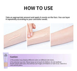 High Coverage CC cream Foundation Tinted Hydrator Matte Finish Light Oil-Free Moisturizing Makeup Hyaluronic Acid Sheer
