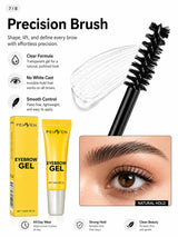 Clear Eyebrow Gel 3PCS Set, Strong Hold Waterproof Brow Shaping Gel, Natural Fuller Brows Makeup, Flake-Free Brow Lamination