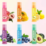 6 Pcs Cute Fruit Lip Balm Set, Christmas Birthday Gifts For Girls Friends
