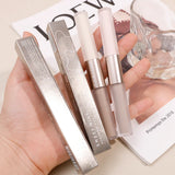 Double Head Face Contouring Stick 2 in 1 High Gloss Grey Brown Matte Nose Shadow Cream Brighten Highlighter Face Bronzer Makeup