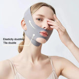 1pc V-Shape Face Sculpting Sleep Mask Breathable Elastic Lifting Tightening Mask Skin Care Slimming Strap Chin Up Mask Woman