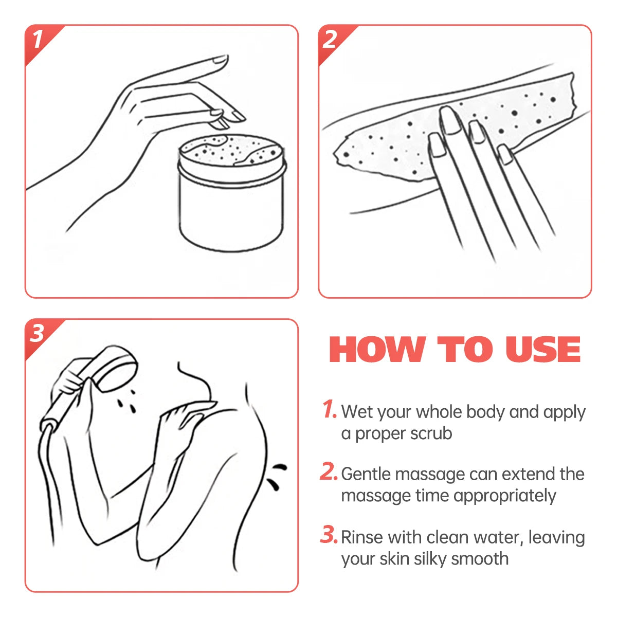 200g/7oz Himalayan Scrub Natural Exfoliating Salt & Body and Face Souffle Helps with Moist Cleansing and Exfoliation