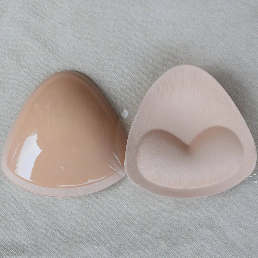 1 Pair Self-Adhesive Inserts Triangle Push Up Pads With Massage Removable Sticky Breast Enhancer Pads Breast Lifter For Women