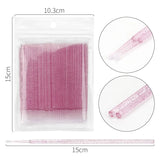 500/1000PCS Crystal Colorful Eyelash Cleaning Micro Brush Beauty Makeup Remover Tool Wholesaler