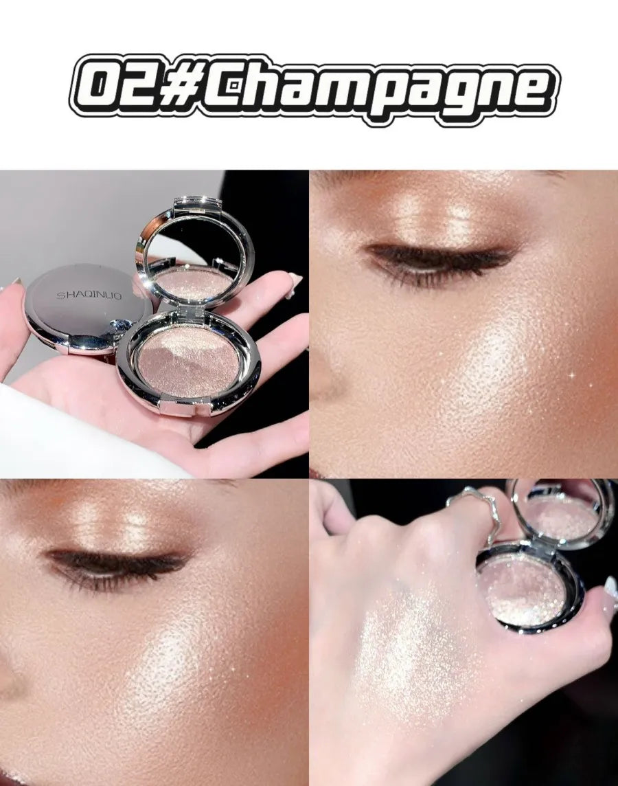 SHAQINUO Highlighter Cream, Radiant Shimmer Powder, Smooth with Potato Mash Texture, Long-lasting, Non-Flaking for Highlighting