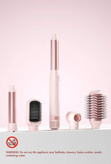 Hair dryer brush detachable 5-in-1 styling and drying system, fast drying, curl smoothing and styling, automatic curling iron