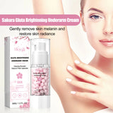 HOYGI Sakura Brighten Cream Improve Dull Reduce Melanin Glowing Skin for Underarms Knees Elbows Moisturize Bleaching Skin Care