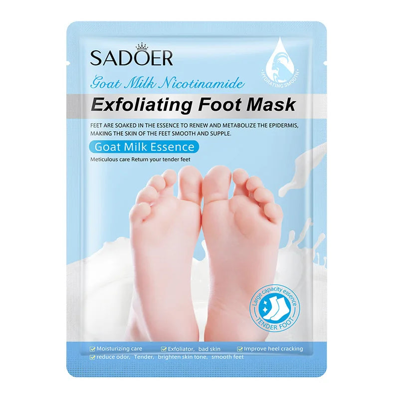 SADOER  Exfoliating Feet Mask Exfoliating Foot Peel Mask Socks Pedicure Peeling Dead Skin Remover Feet Mask Peel Moisturizing