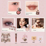 Flower Knows SWEETIE BEAR Makeup Box Gift Set All In One Perfume Shimmer Eye Shadow Palette Blush Lip Jelly Box 10 PCS