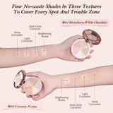 FLOWER KNOWS THE SWEETIE BEAR 4-Color Concealer Brighten Palette Covering Dark Circles Full Coverage Contouring Foundation