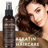 GSWP Keratin Hair Spray contains castor oil and argan oil, quickly absorbed, moisturize hair, leave it non-greasy.100ml