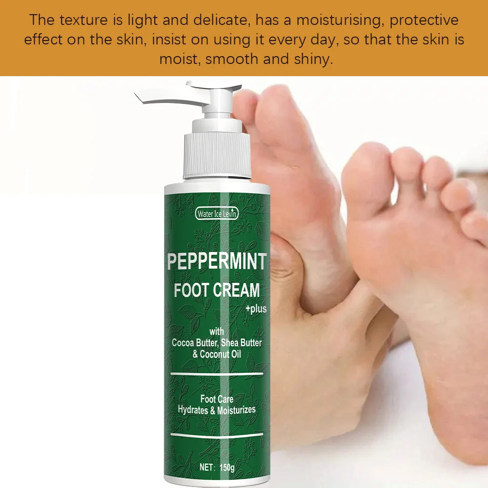 Mint Foot Cream - Moisturizes Skin - Alcohol-Free, Dry Feet Care Cream for Men and Women - Suitable for Dry Feet | Mint Foot Cream
