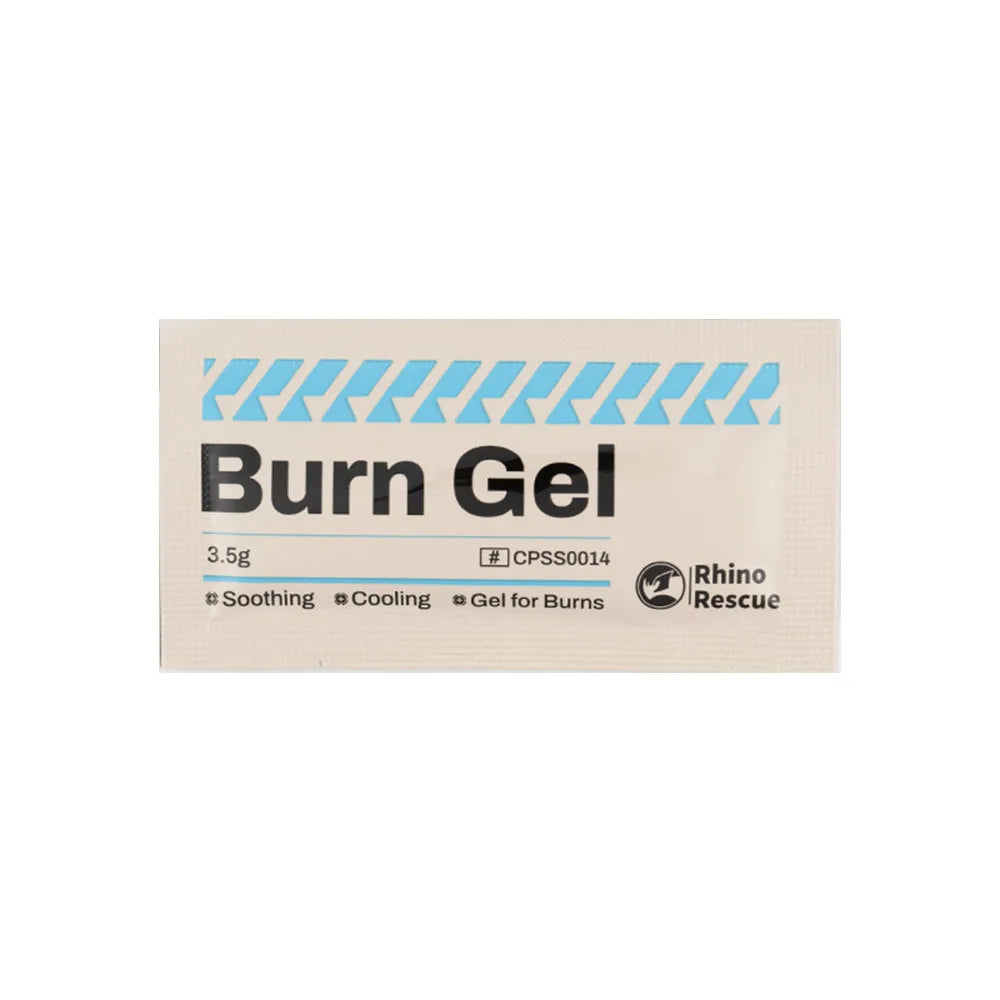 RHINO RESCUE Burn Gel Packets 3.5g First Aid Kit Cooling Soothing Cream for home camping