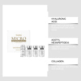 Hexapeptide Collagen Microneedle Serum Set Hydrating Facial Roller Beauty Device Pro Home Beauty Care Kit Glowing Skincare