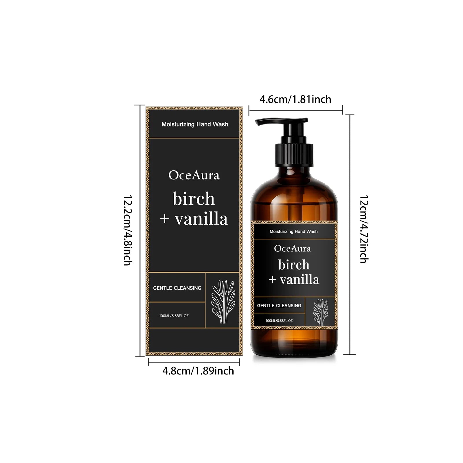 Moisturizing Hand Wash Vanilla Extract Nourishing Liquid Soap Gentle Cleansing Hand Soap for Daily Use Soft Hands Family Care