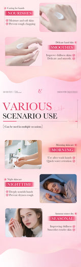 Strawberry VC Hand Cream - 30g Brightening Moisturizer for Winter, Repairs Dry Cracked Skin, Lightweight Fast Absorbing Formula