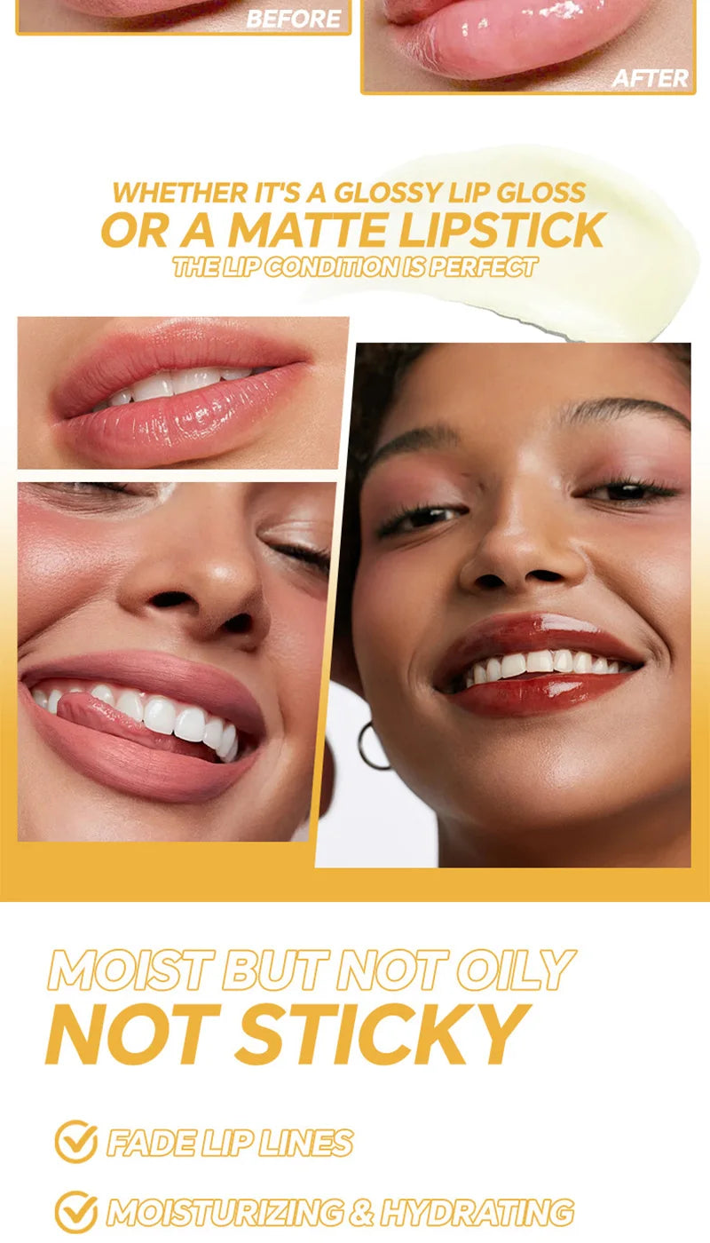 3-Piece Lip Balm Lipstick Base Lip Balm Makeup Natural Plant Anti-Scratch Lip Care Petroleum Jelly Lip Balm